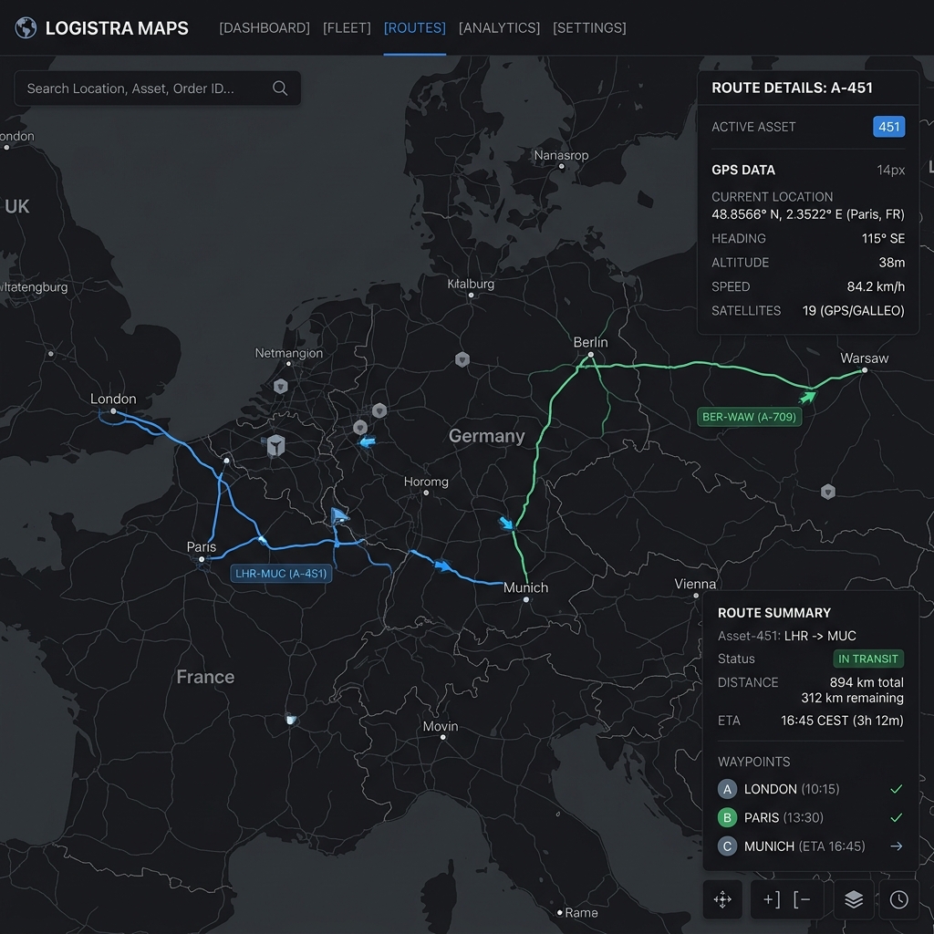 Fleet Tracking Map